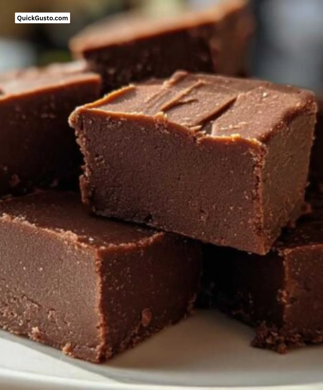 Delicious homemade fudge with chocolate and caramel flavors