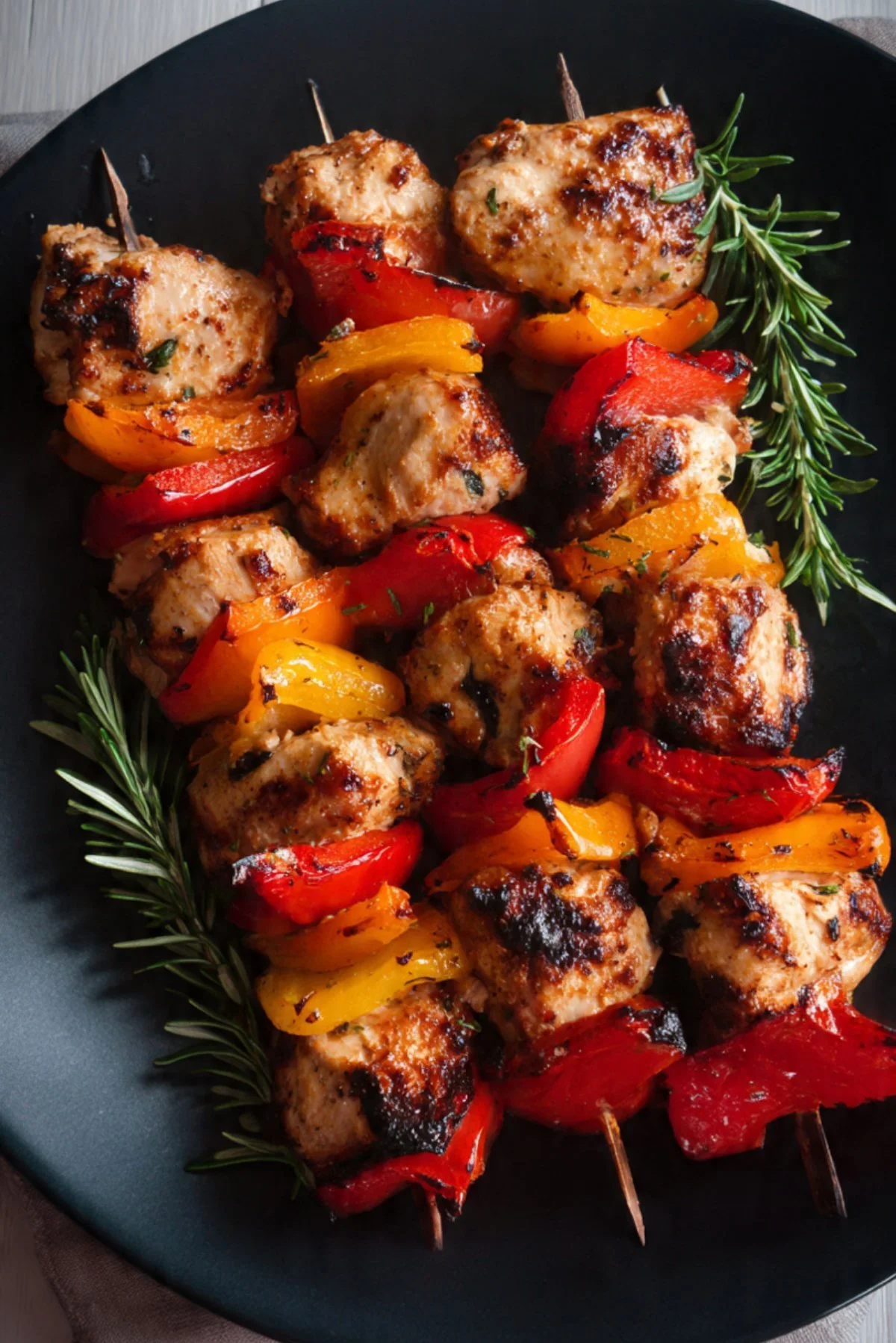 Delicious Chicken Chelo Kebab served with saffron rice and vegetables