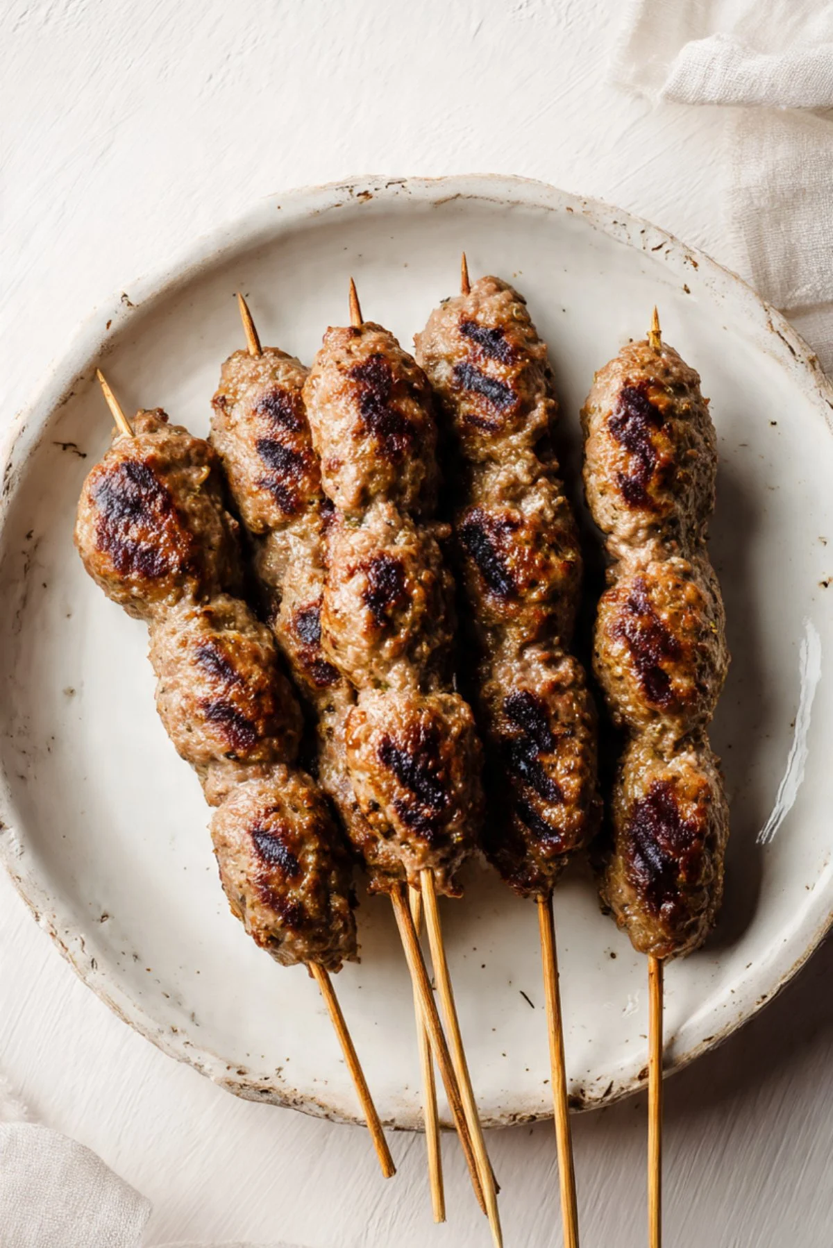 Delicious Lamb Rogani Kofta served with aromatic spices and herbs.