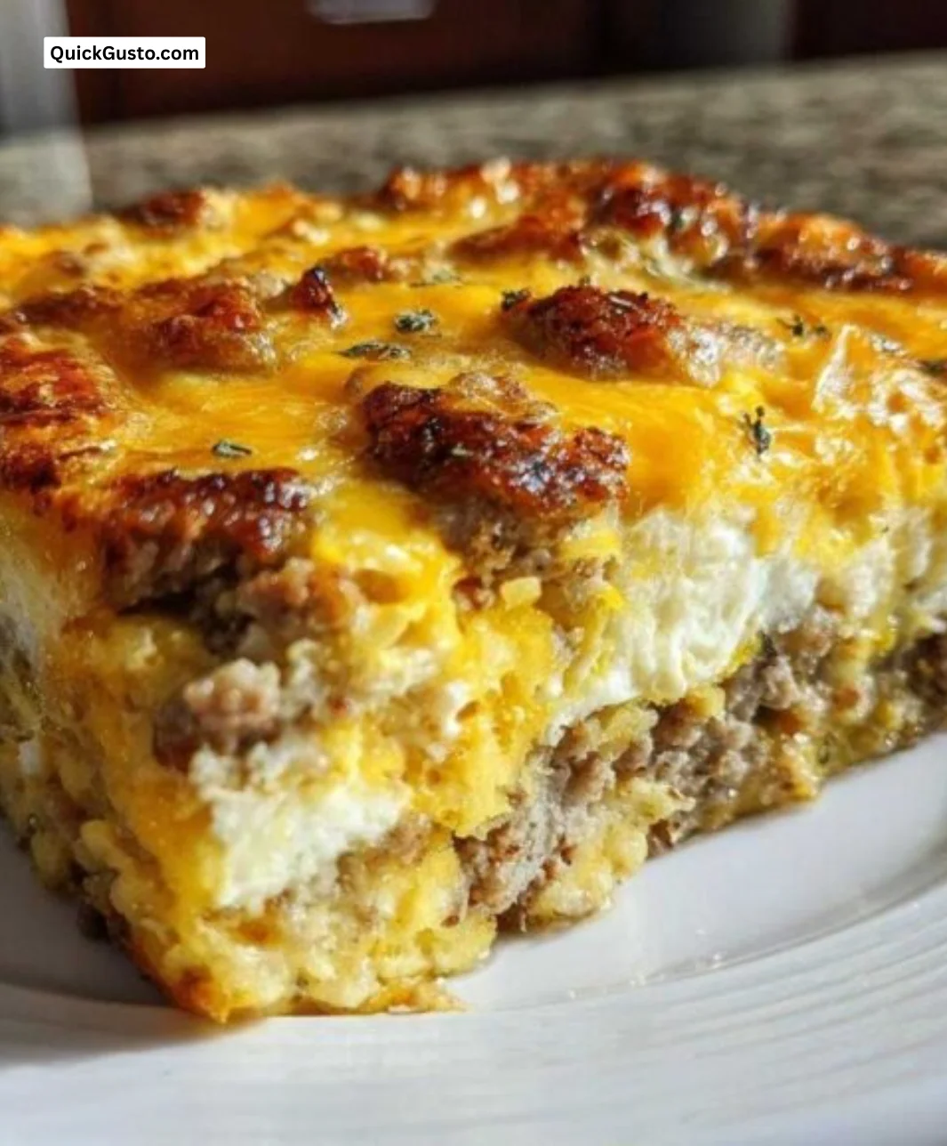 Delicious 10-minute make-ahead egg bake ready for breakfast