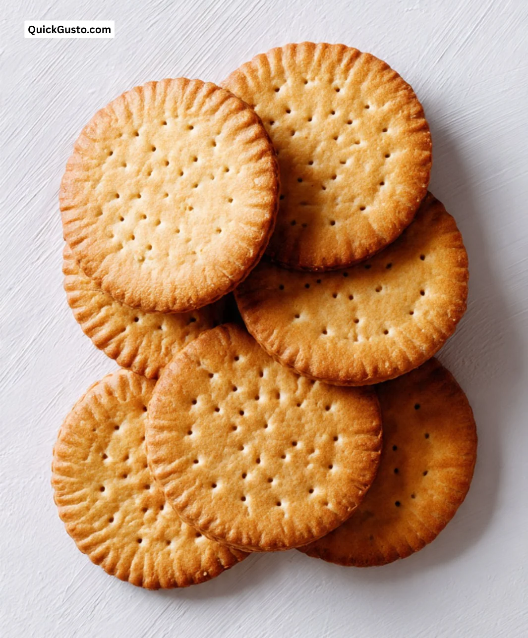 A pack of crunchy digestive biscuits on a wooden table.