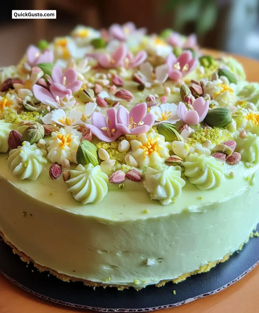 Irresistible Pistachio Cardamom Cake for Easter celebration