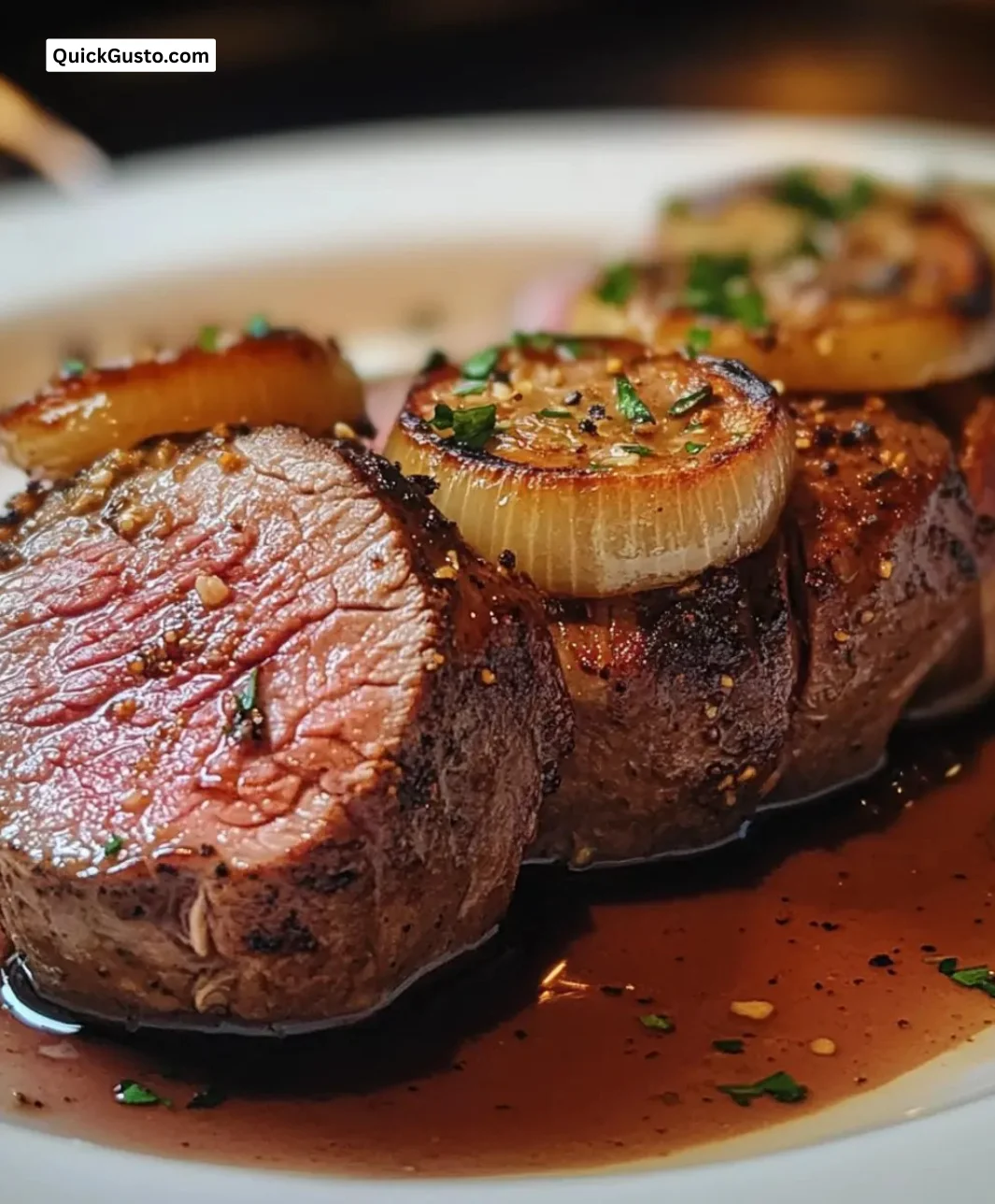 Slow roasted garlic beef tenderloin cooked to perfection, juicy and tender.