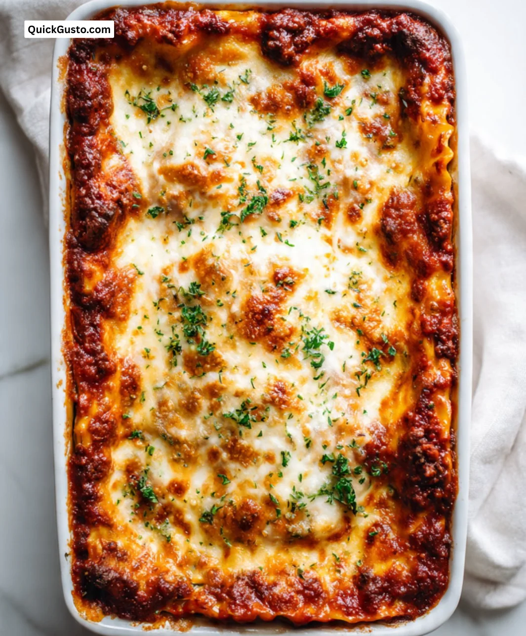 Delicious ultimate lasagna with layers of cheese and savory ingredients