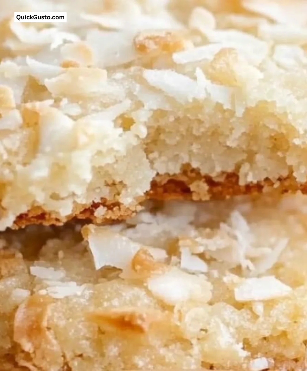 Delicious chewy coconut cookies fresh out of the oven.