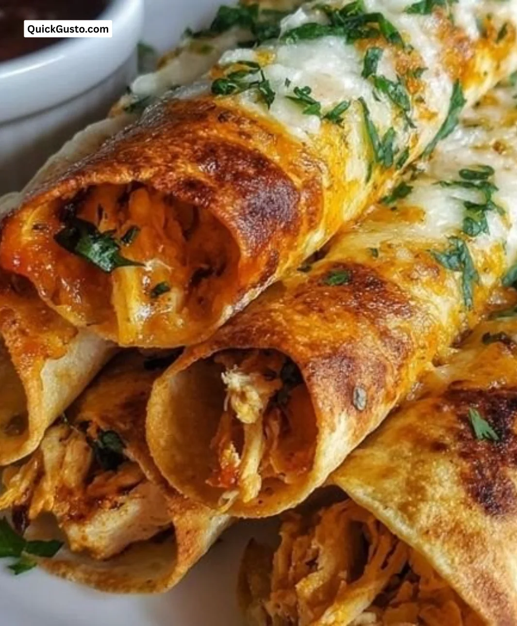 Delicious Chicken Taquitos with cheese, perfect for appetizers or snacks.