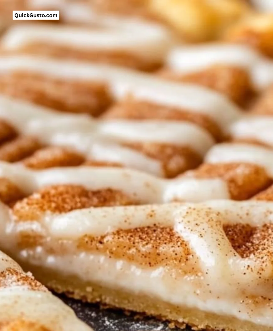 Cinnamon Sugar Dessert Pizza topped with sweet cinnamon and sugar