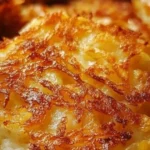 Crispy golden hash browns served as a delicious breakfast side dish.