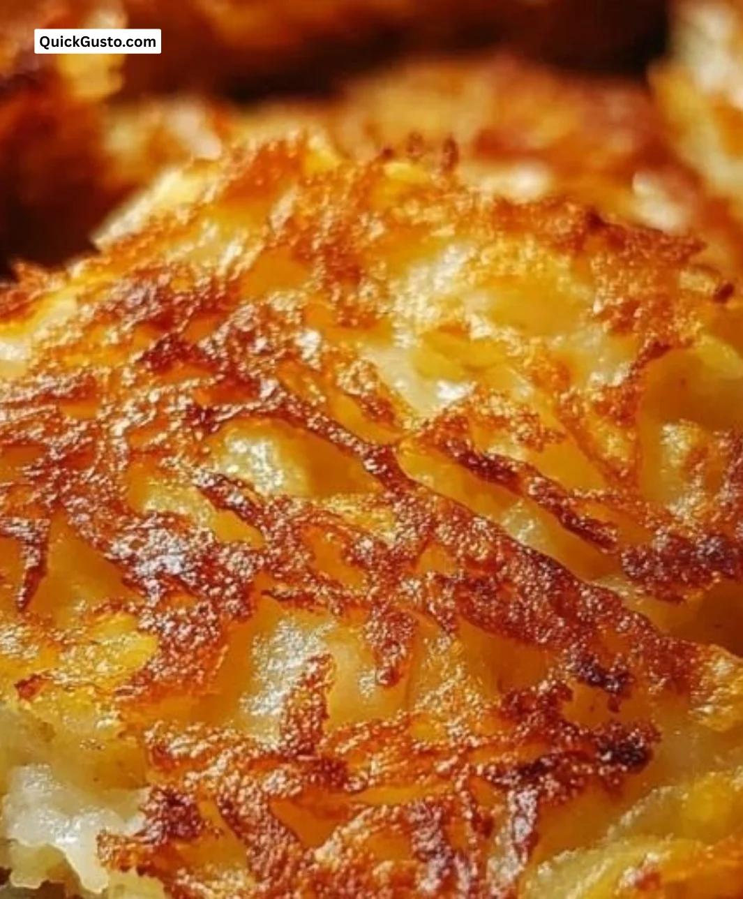Crispy golden hash browns served as a delicious breakfast side dish.