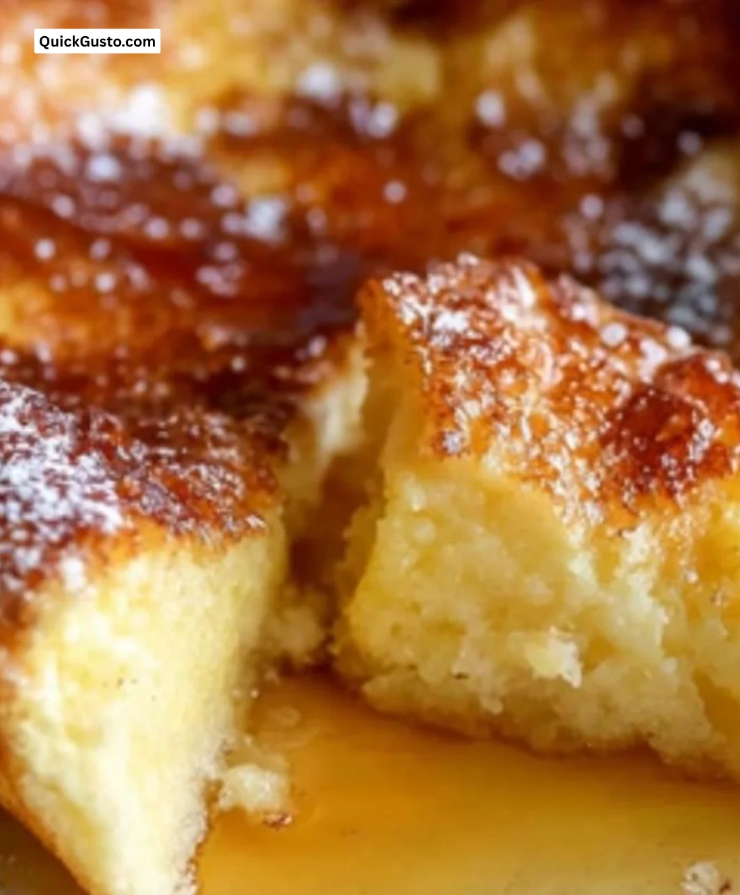 Delicious fluffy German pancakes served with fresh fruit and syrup