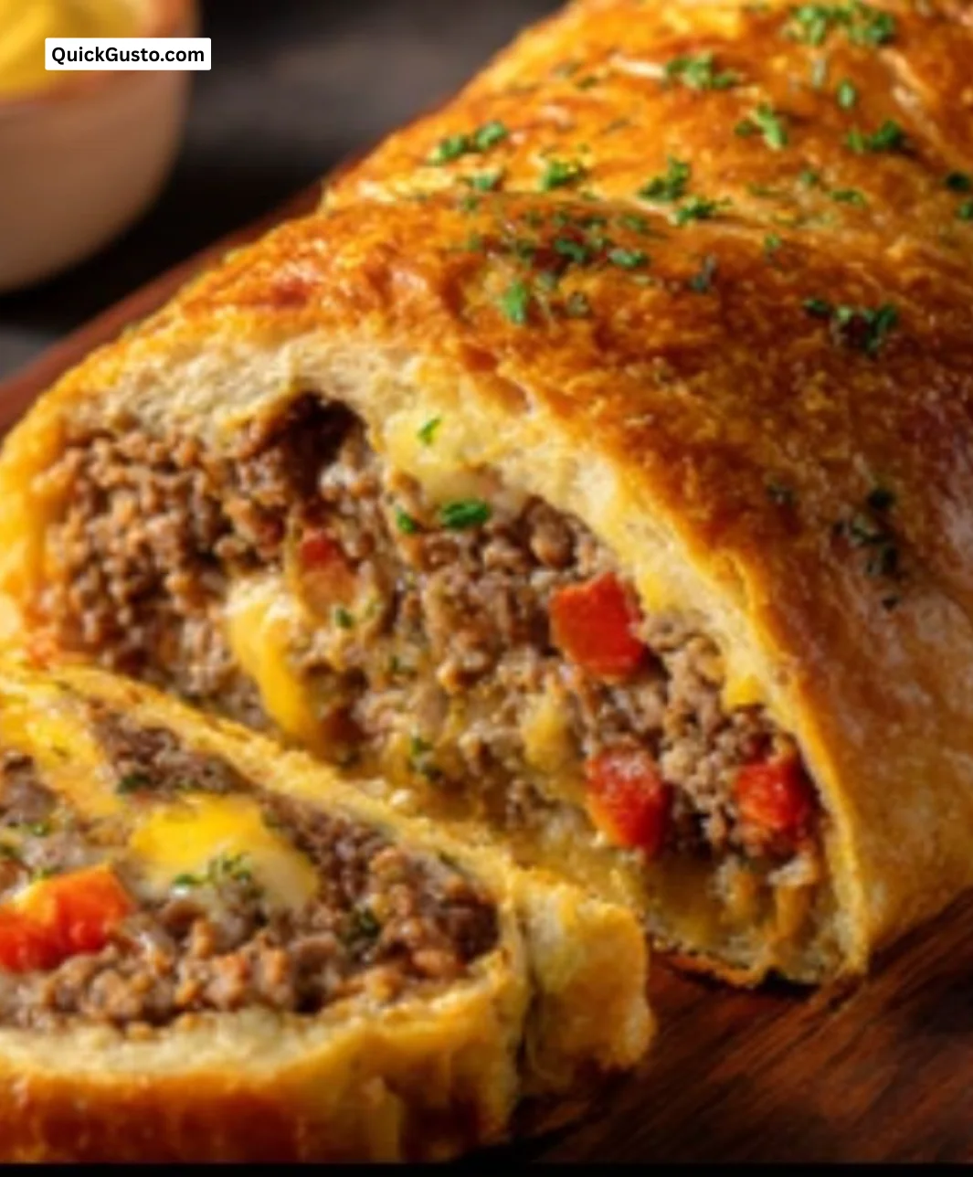 Delicious Garbage Bread made from leftover ingredients