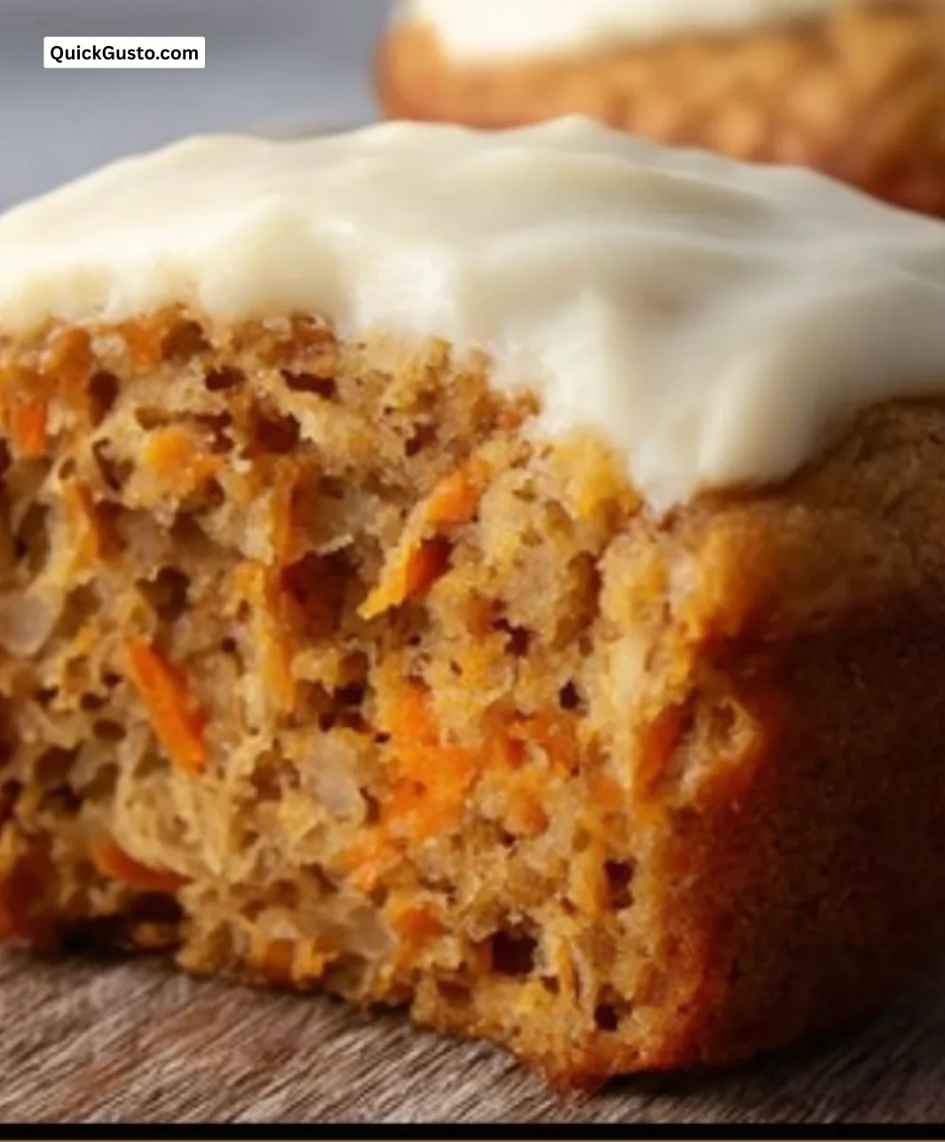 Freshly baked healthy carrot cake muffins with nuts and spices