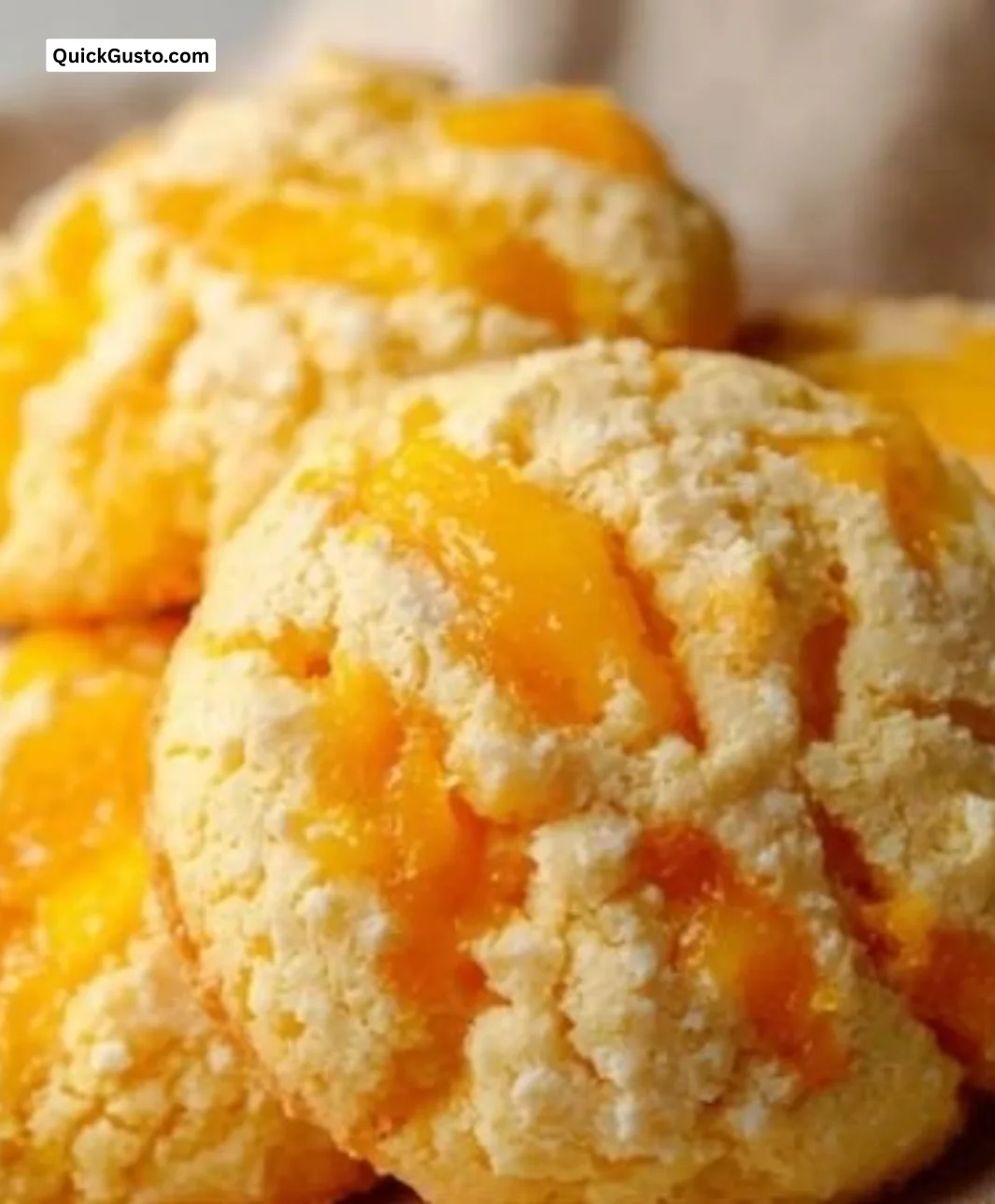 Batch of irresistible mango cookies on a cooling rack