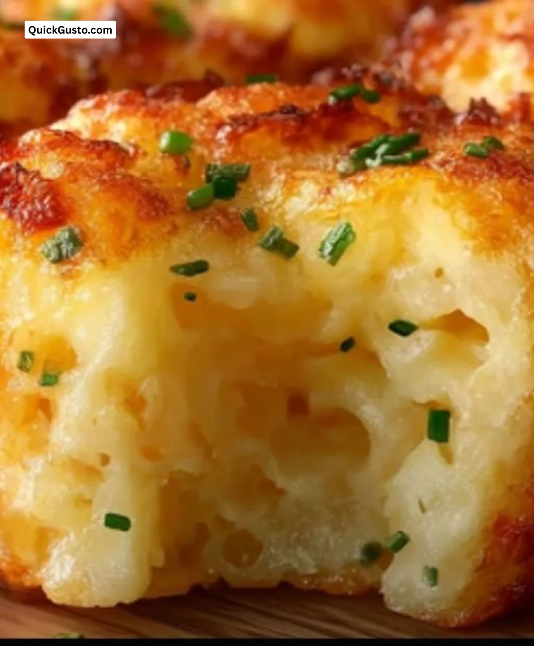 Delicious leftover mashed potato cheese puffs on a plate