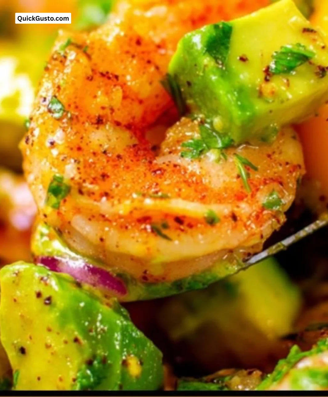 Mango Avocado Shrimp Salad with vibrant ingredients for a healthy dish