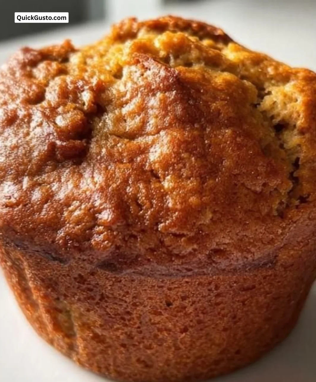 One-bowl banana muffins freshly baked and ready to enjoy