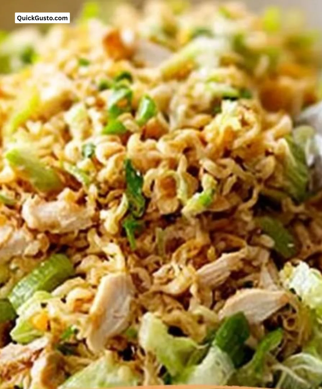 Ramen Chinese Chicken Salad with vibrant ingredients and delicious dressing