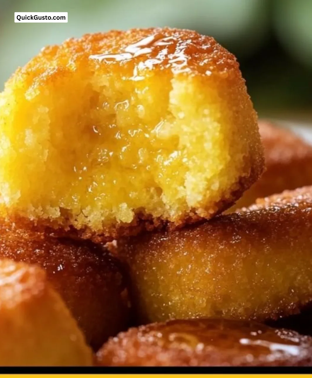 Southern-style cornbread poppers served on a platter