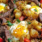 Delicious Steak and Potato Hash for a hearty breakfast.