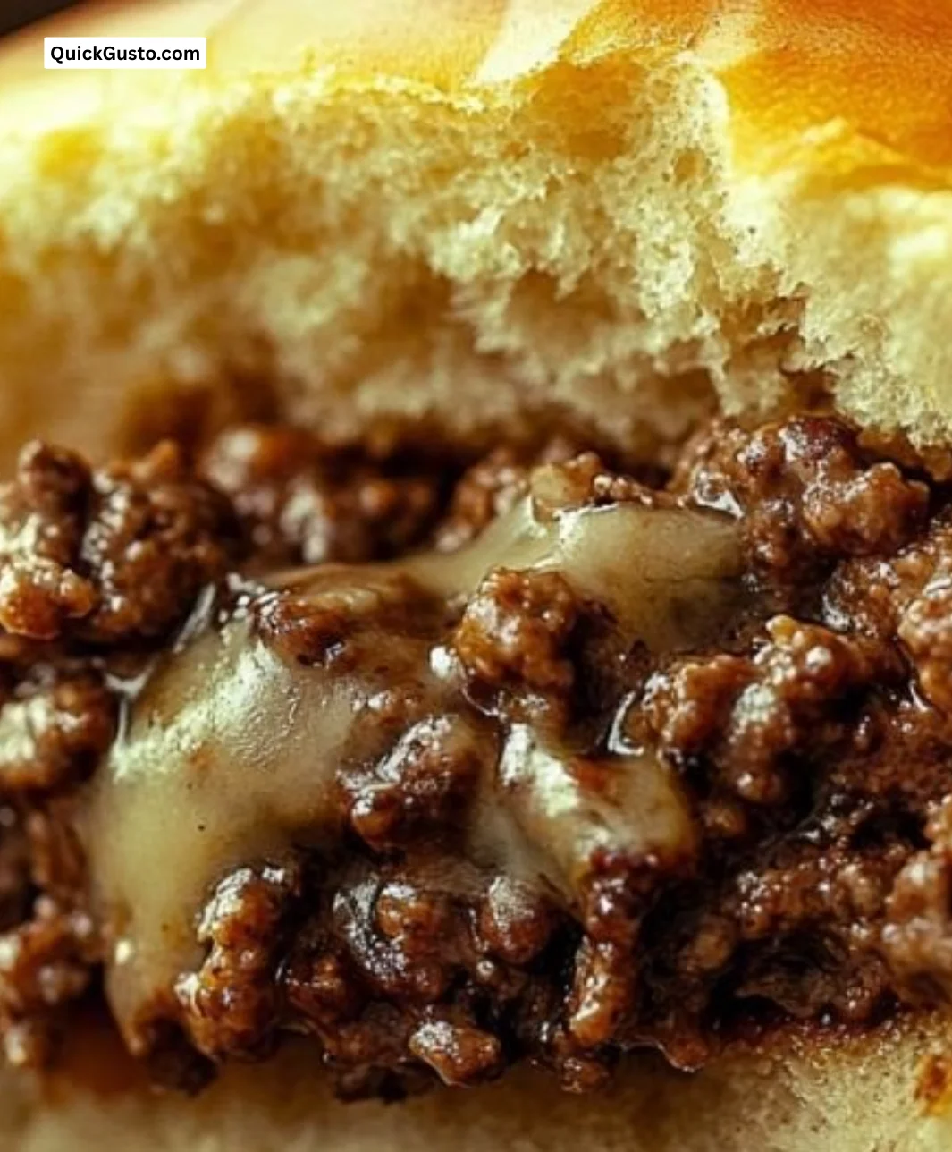 Delicious Steakhouse-Style Sloppy Joes served on a bun with toppings