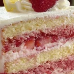 Delicious Strawberry Lemonade Cake with Fresh Strawberries and Lemon Zest
