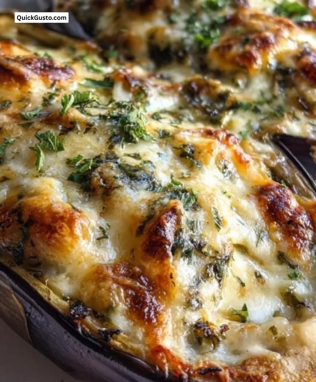 Delicious stuffed eggplant filled with savory ingredients