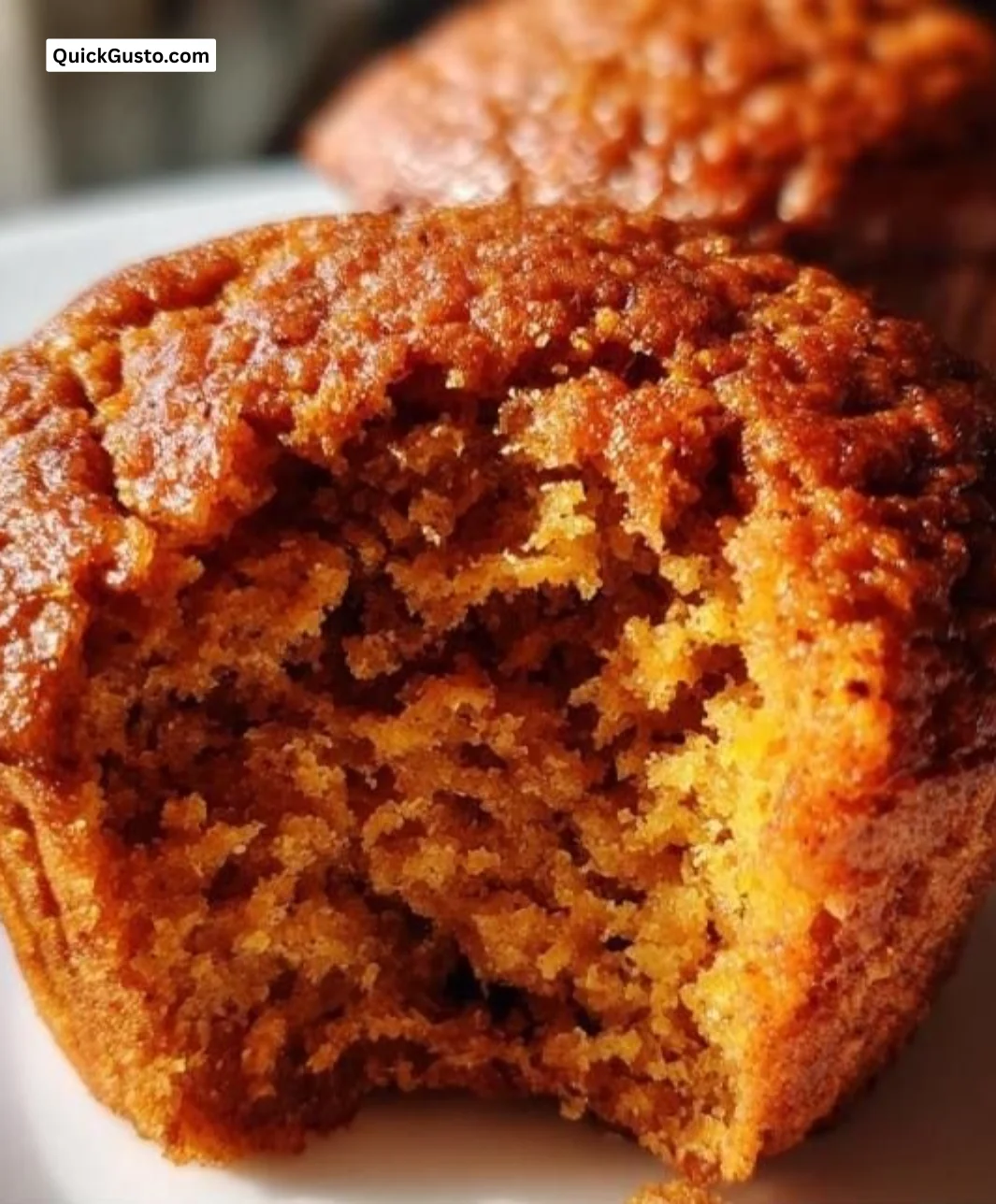 Healthy homemade sweet potato muffins with spices and toppings