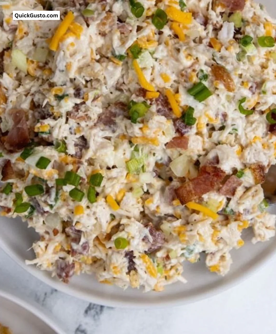 Delicious Bacon Ranch Chicken Salad inspired by Sassy Scotty's recipe