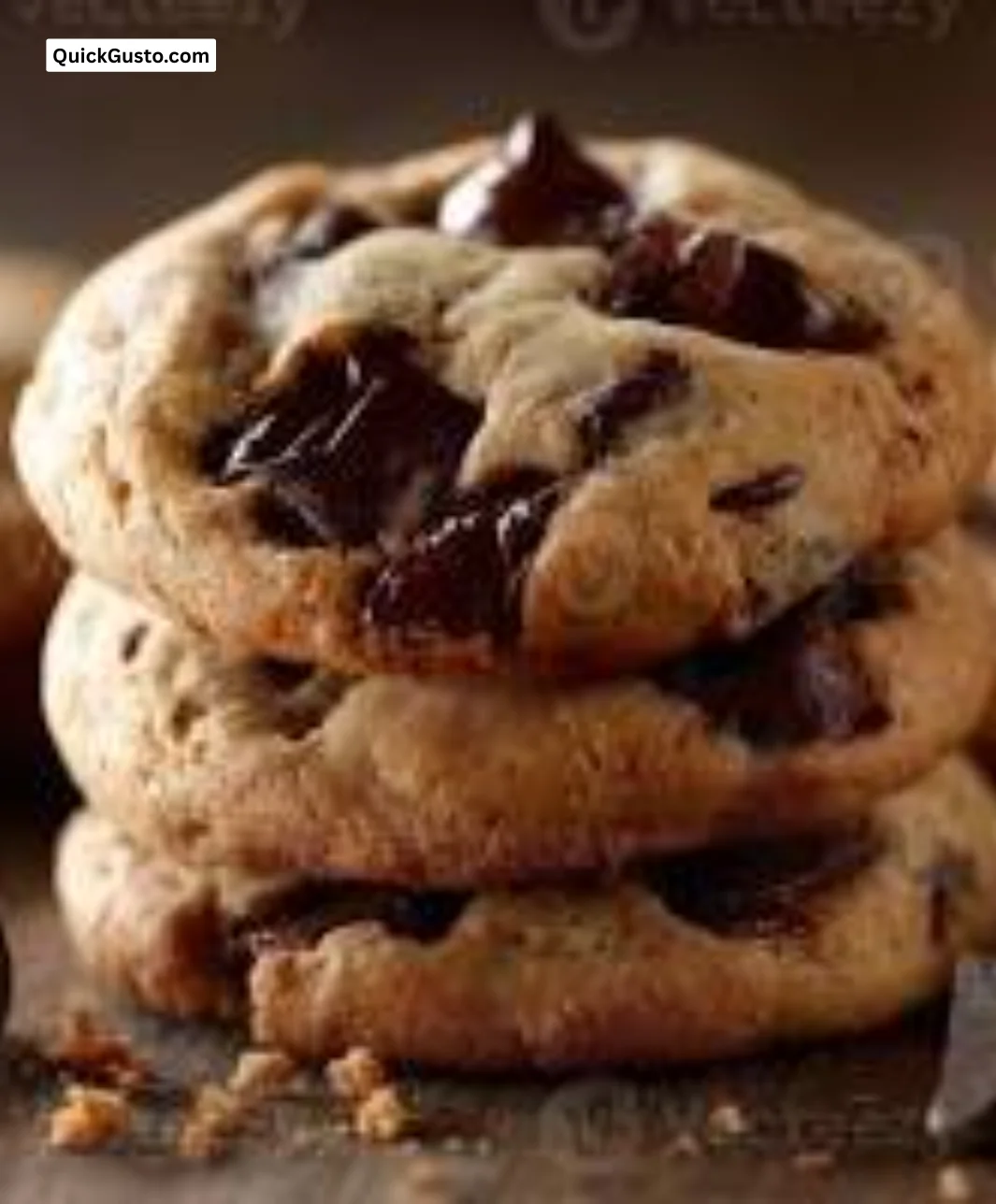 Delicious homemade chocolate chip cookies on a baking tray