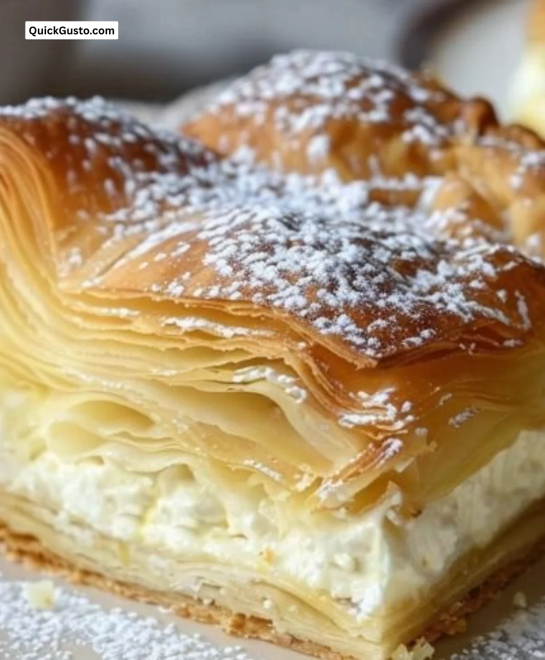 Delicious cheesecake crescent rolls served on a plate