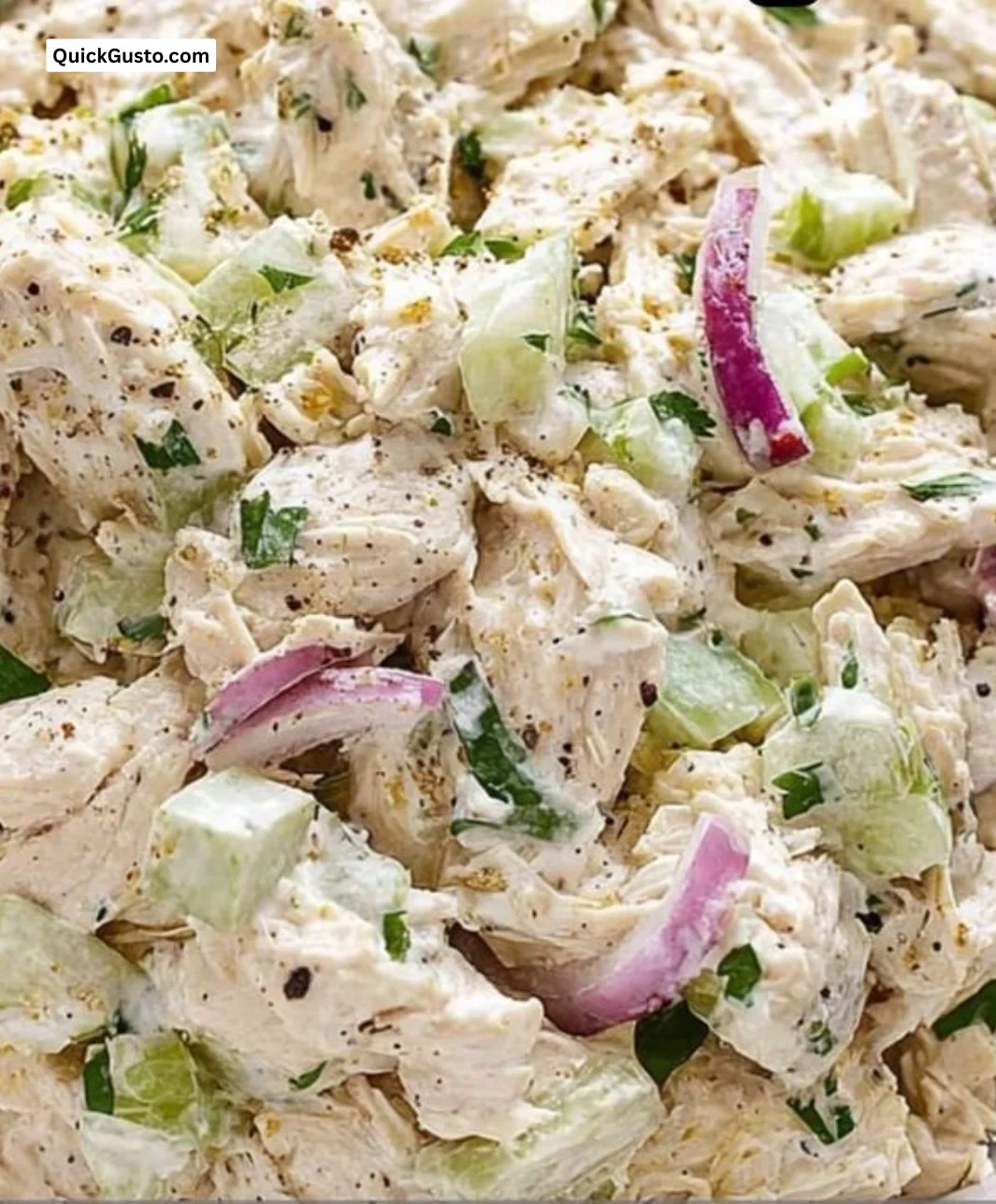 Tasty chicken salad bowl with fresh ingredients and vibrant colors