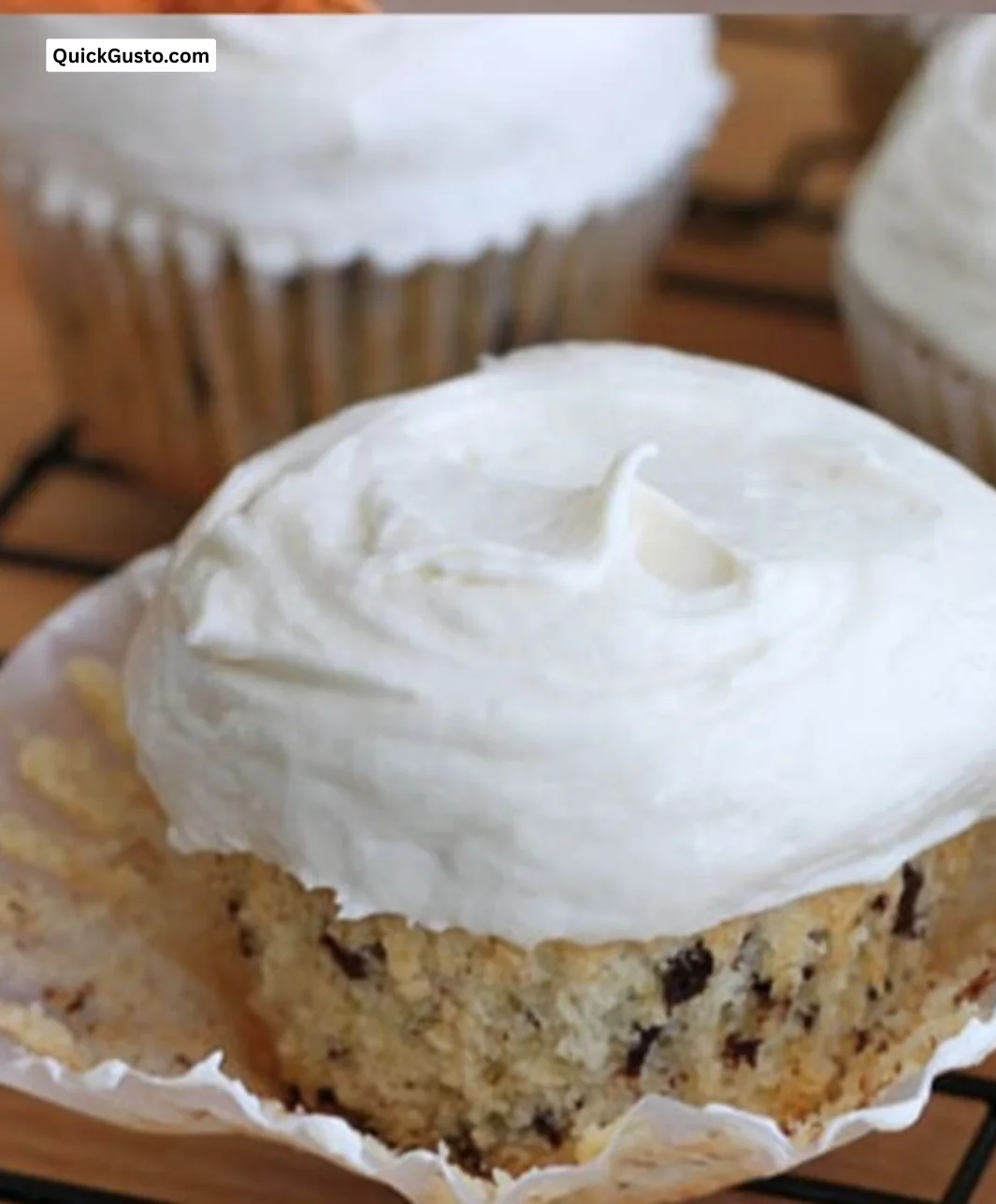Chocolate chip cupcakes made with coconut milk, showcasing a delicious dessert option.