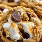 Delicious Chocolate Peanut Butter Marshmallow Cookies on a plate.