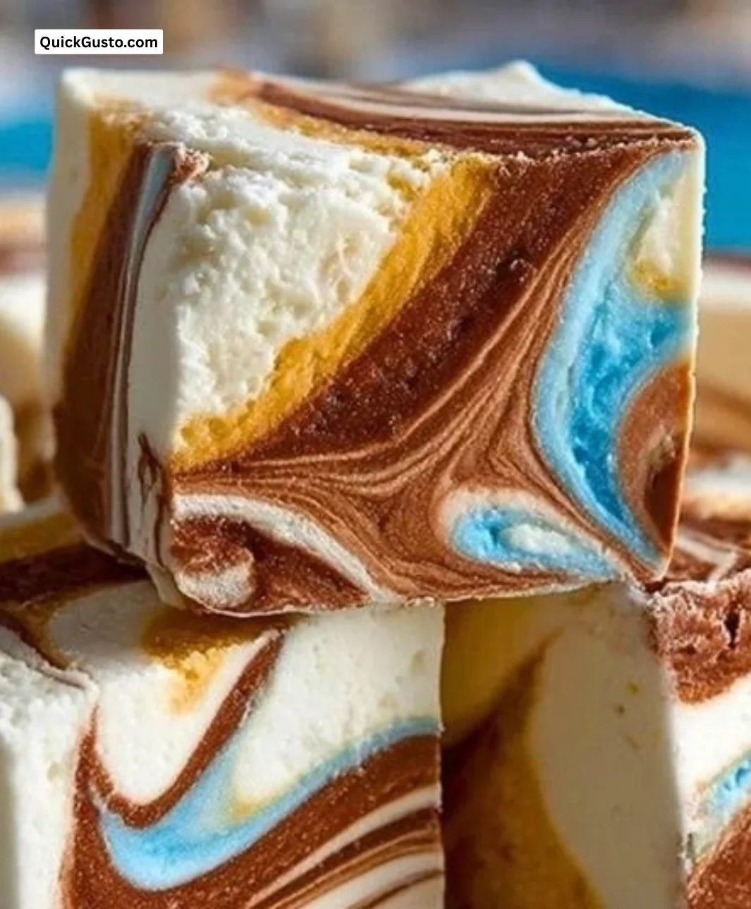 Delicious easy marshmallow swirl fudge recipe with swirls of fluffy marshmallow.