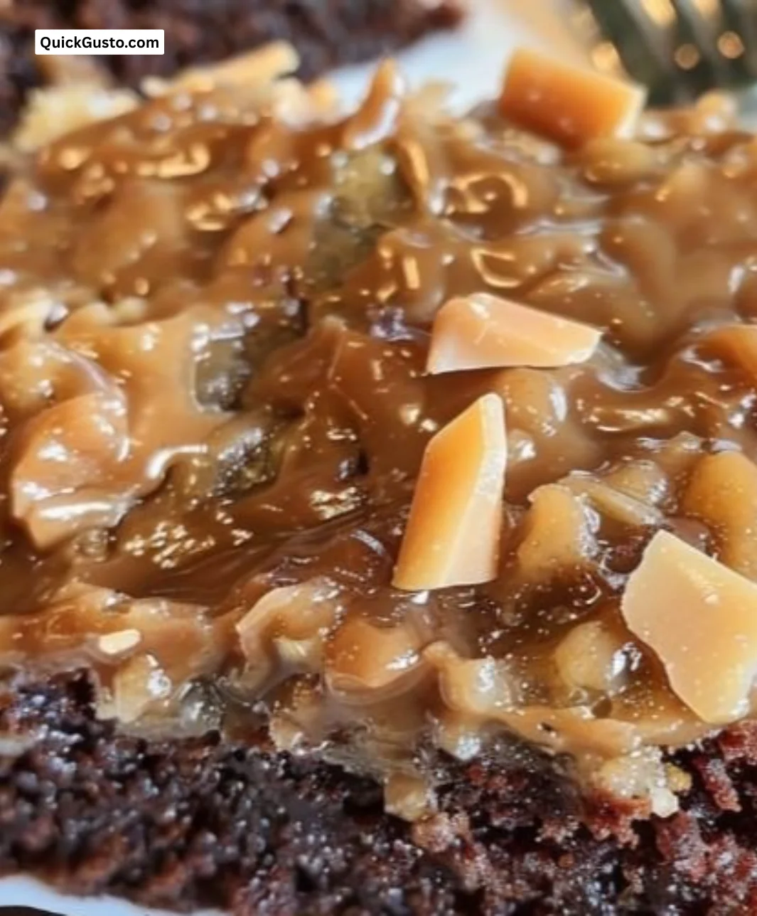 Delicious German Chocolate Sheet Cake with chocolate frosting and coconut topping