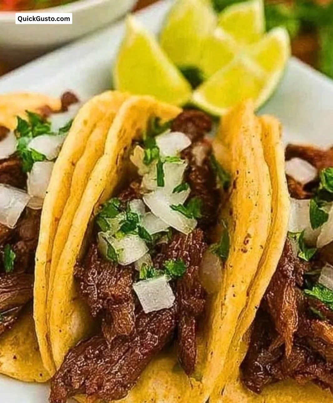 Delicious grilled meat tacos served with fresh toppings and salsa