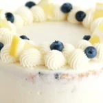 Delicious Lemon Blueberry Cake with fresh blueberries and lemon zest