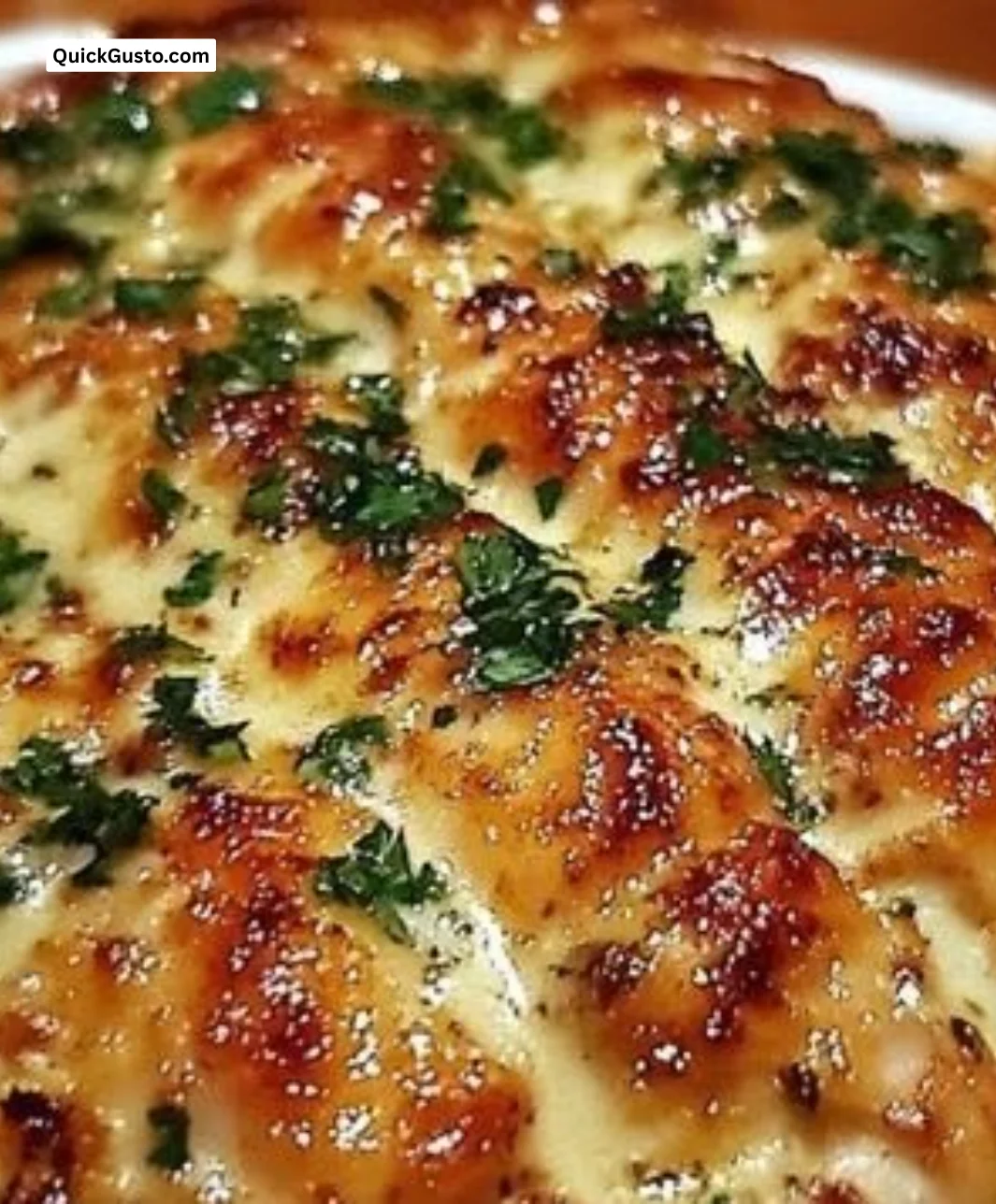 Longhorn Steakhouse Parmesan Chicken dish with crispy Parmesan crust.