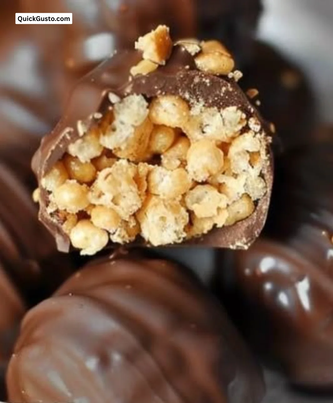 Peanut Butter Chocolate Rice Krispie Treats on a plate