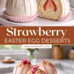Colorful Strawberry Shortcake Easter Egg Bombs decorated for spring