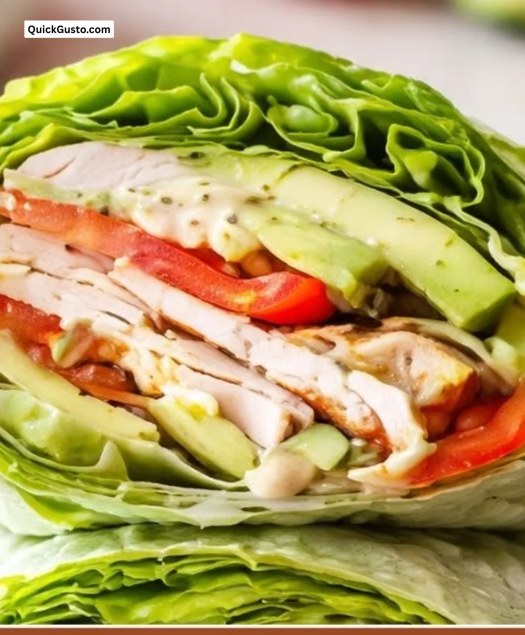 Thai Turkey Lettuce Wraps with colorful ingredients and fresh lettuce leaves