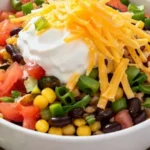 Weight Watchers chicken burrito bowls with fresh ingredients and vibrant colors