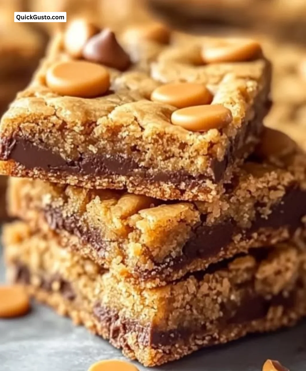 Delicious butterscotch toffee cookie bars with a rich, chewy texture