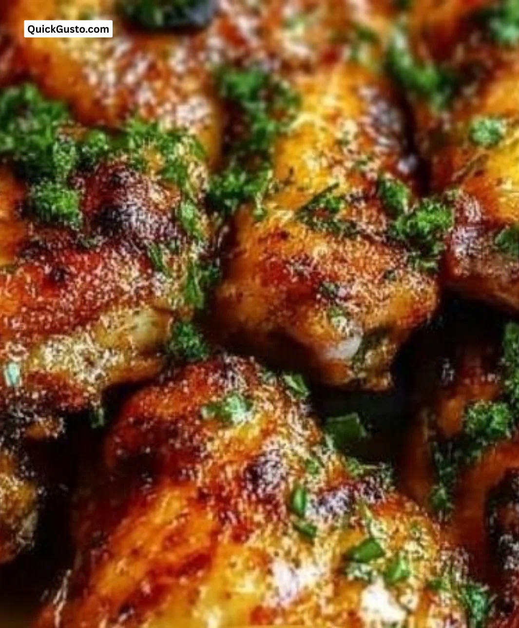 Crispy Cajun Garlic Chicken Wings served on a platter