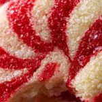 Delicious Candy Cane Cookies on a festive table for Christmas