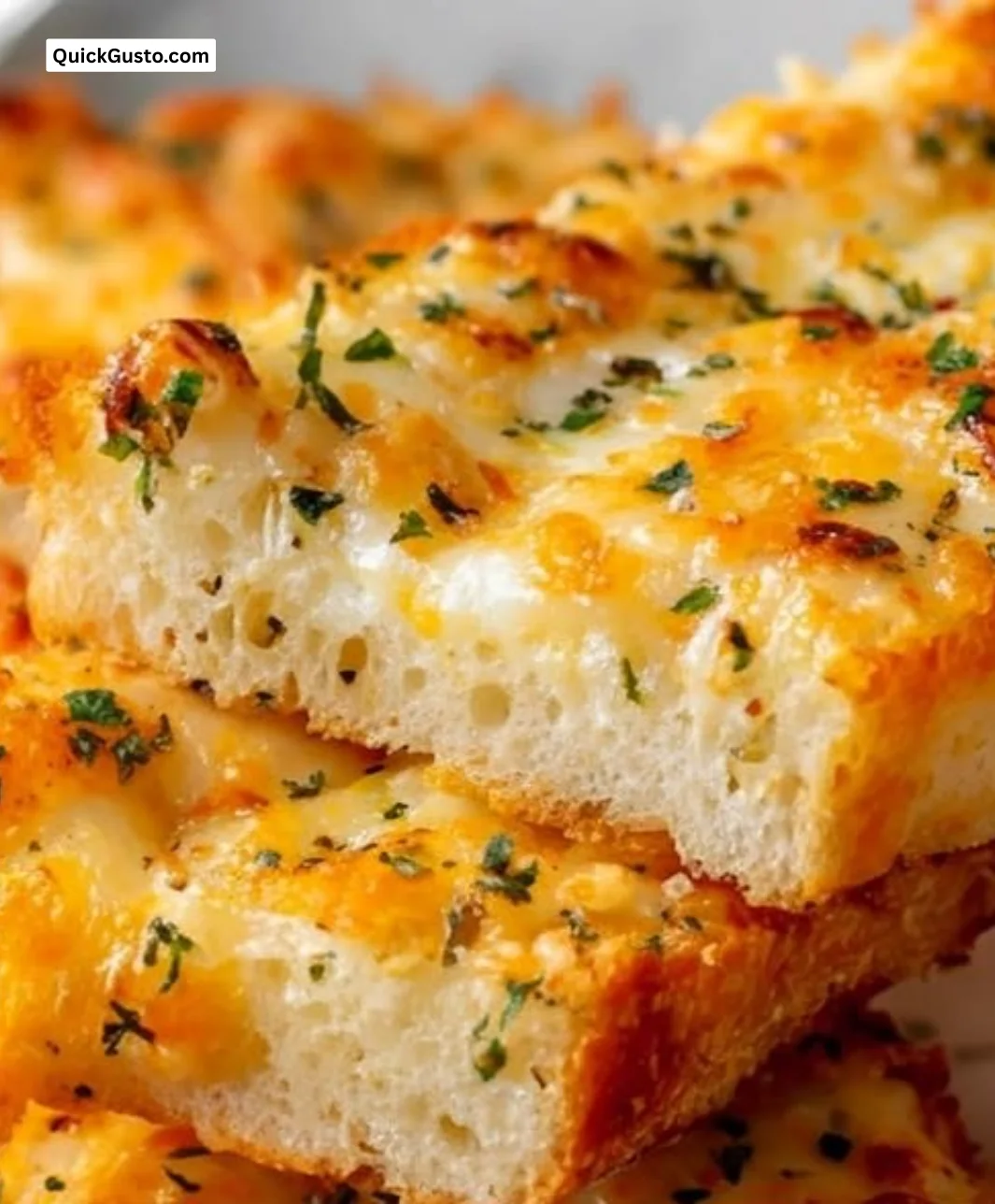 Creamy garlic bread recipe made with Greek yogurt for a rich and flavorful dish.