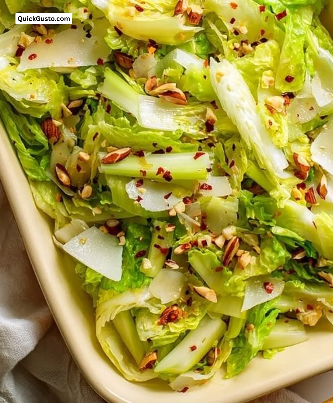Crispy lemon celery salad served in a vibrant bowl, showcasing its fresh ingredients.