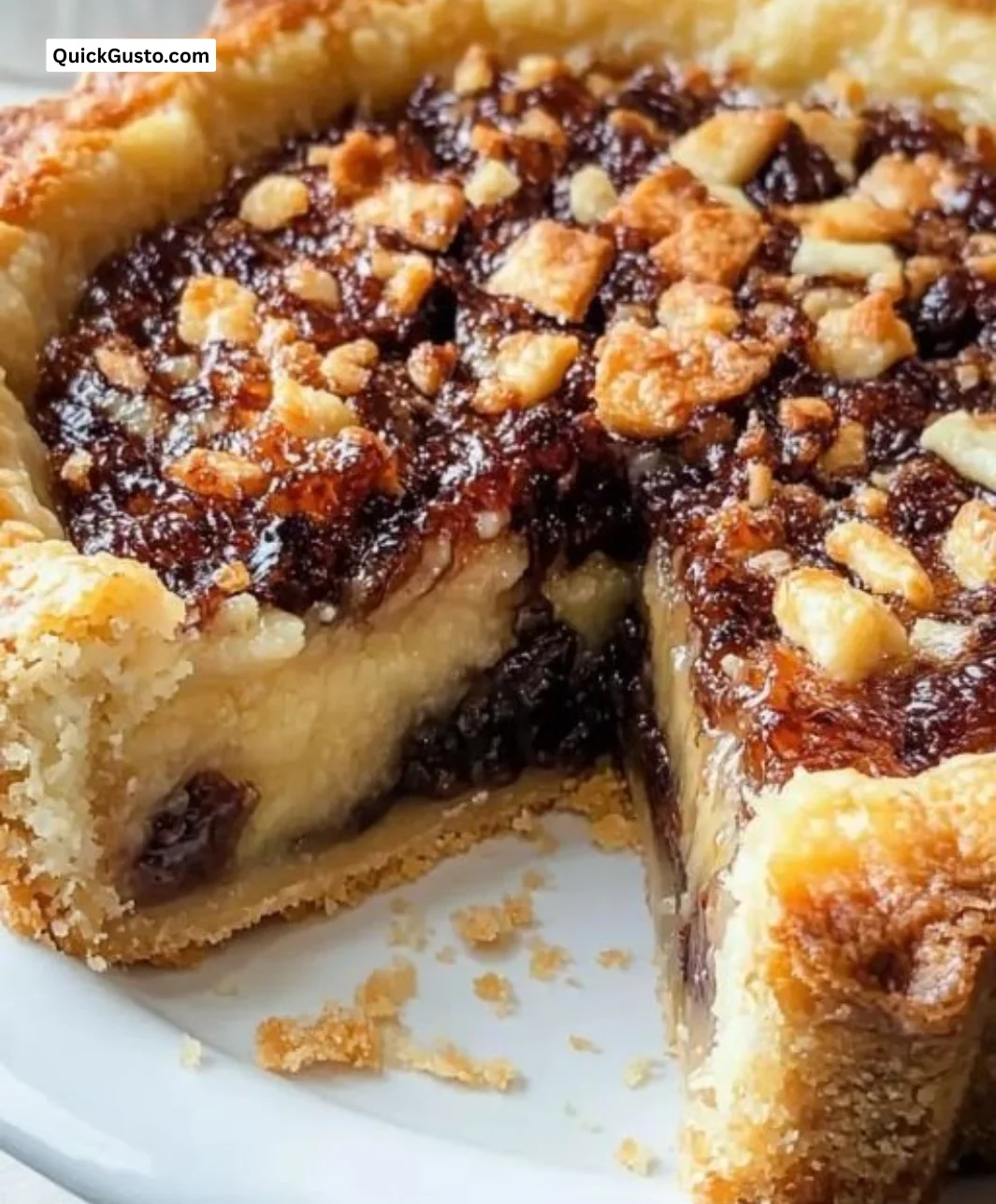 Innkeeper's Pie: Vanilla cake with chocolate fudge