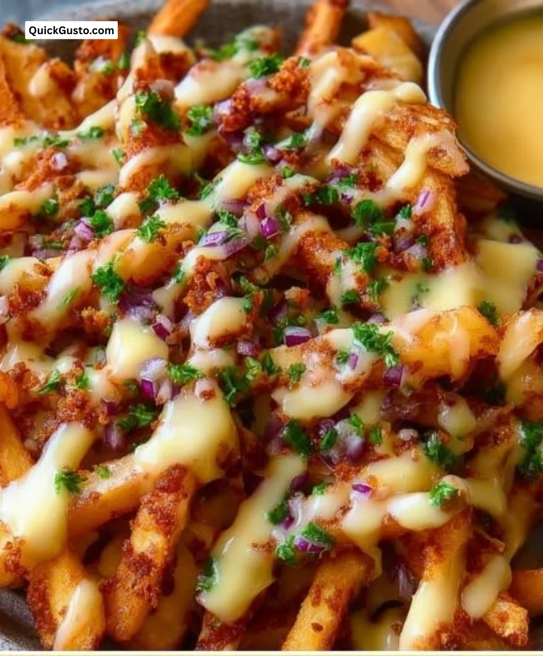 Delicious Louisiana Voodoo Fries topped with spices and herbs