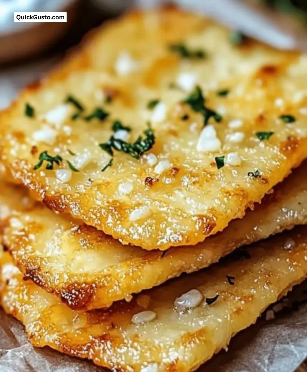 Low-carb garlic keto flatbread recipe for keto enthusiasts
